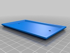 placa plana de 2 agujeros los hogares personalizado 3d print model - Mito3D