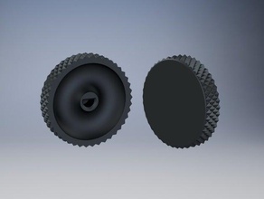 knurled vornado fan knob replacement parts 3d print model - Mito3D