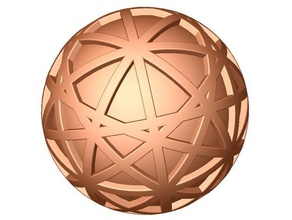 sferica kikuchi mappa la fisica l'astronomia di cristallo cristallografia ebsd ebsp 3d print model - Mito3D