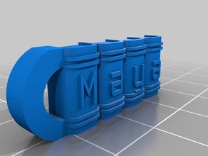 maya miller Schlüsselanhänger angepasst 3d print model - Mito3D