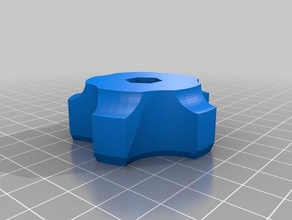 meu personalizadas com parâmetros estrelas botão de ferramenta partes 3d print model - Mito3D