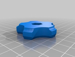 mon personnalisés paramétrée bouton étoile tool2 pièces 3d print model - Mito3D