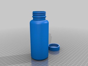 Wasser Flasche Container angepasst 3d print model - Mito3D
