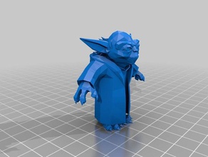 yoda clone wars 3d impressão star 3d print model - Mito3D