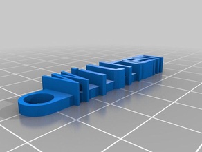 wilhem keychain organization customized 3d print model - Mito3D