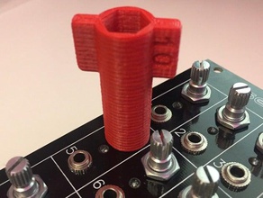 10mm potentiometer bolt tool no scratching panel hand tools bolts electronics eurorack 3d print model - Mito3D