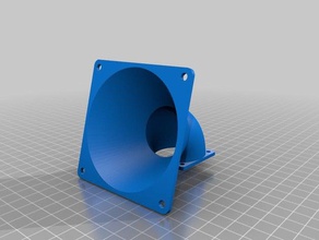 my customized parametriable any size fan adapter manifold tube angle 3d printing 3d print model - Mito3D