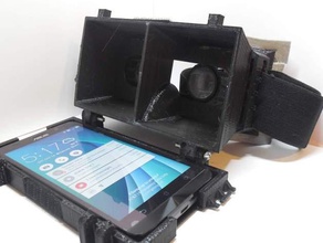 Die gedruckten 3d-vr-headset-kit video Spiele blu studio google Karton glass hausgemachte iphone 5 das 5s 6 6s Anmerkung 3 oculus rift samsung galaxy s5 s6 einfach virtuelle Realität vr-Brille zenfone 2 3d print model - Mito3D