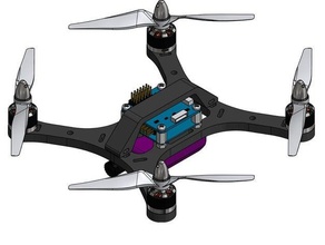 süper basit micro h-sshquad quad rc araç microquad miniquad multicopter multirotor quadcopter 3d print model - Mito3D