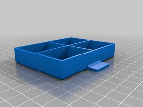 mi personalizados en cajón de patrón hexagonal lados contenedores 3d print model - Mito3D