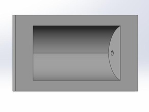 recessed cabinet door handle parts handles 3d print model - Mito3D
