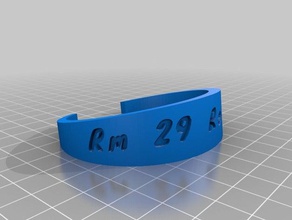 cuff bracelet bracelets customized 3d print model - Mito3D