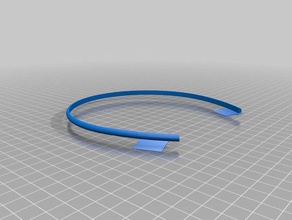 thin headband fashion customized 3d print model - Mito3D