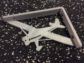 airplane shelf bracket decor 3d print model - Mito3D