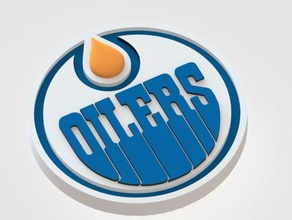 edmonton oilers signs logos 3d logo ice hockey nhl 3d print model - Mito3D