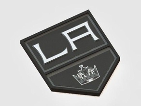 los angeles kings signos logotipos Logo en 3d hockey sobre hielo nhl 3d print model - Mito3D