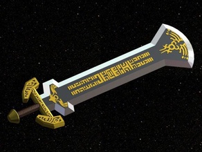 a lenda de zelda darknut espada adereços 3d print model - Mito3D