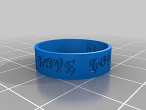 rena anel anéis personalizado 3d print model - Mito3D