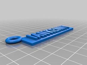 ian kenny anillo de claves 3d impresión 3d print model - Mito3D