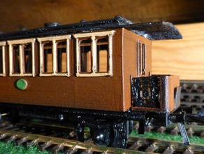 eski demiryolu yolcu vagonu ölçekli h0 inşaat oyuncaklar ölçek tren modeli openrailway taşıma 3d print model - Mito3D