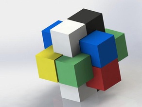 burr quebra-cabeça quebra-cabeças 3d print model - Mito3D