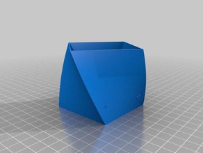 my customized tea light square decor 3d print model - Mito3D