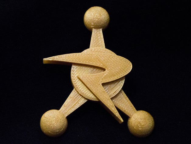 consejo ricks insignia de soporte magnético el traje adult swim morty rick 3D print model - Mito3D