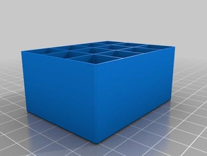 my customized square trays 3 organization 3d print model - Mito3D