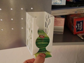 teabag dispenser cupboard voronoi sytle household organizer tea bag useful 3d print model - Mito3D