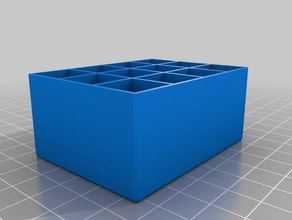 my customized square trays 4-12 organization 3d print model - Mito3D