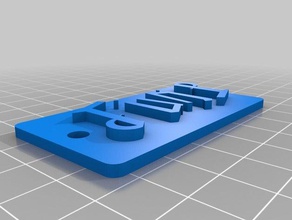 Feuer Schlüsselanhänger 3d print model - Mito3D