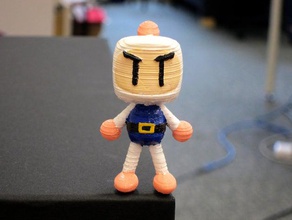 bomberman figure toys games cartoon character japan 3d print model - Mito3D