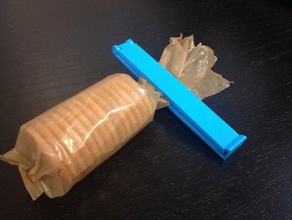 mega chip clip cucina pranzo borsa saver di bage più vicino supporto a snack snap 3d print model - Mito3D