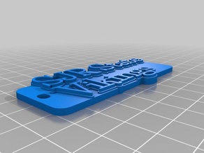 sjr estado keychain3 llaveros personalizado 3d print model - Mito3D