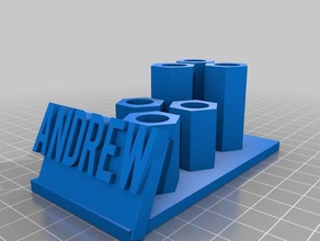 andrew caja de lápiz 3d impresión 3d print model - Mito3D