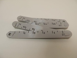 folding measuring stick tools 3d print model - Mito3D