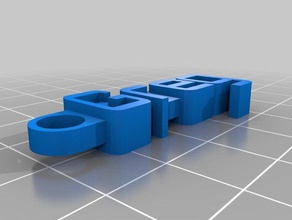 my customized message keychain 2 organization 3d print model - Mito3D