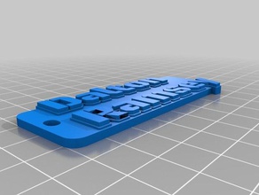dalton ramsey key chain keychains customized 3d print model - Mito3D