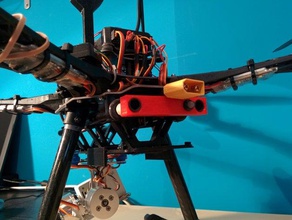 suporte bouton pixhawk sur ch&acircssis s500 veículos quadcopter 3d print model - Mito3D