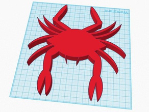 crab animals crustacean ocean tinkercad 3d print model - Mito3D