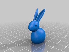 easter bunny openscad animals customized 3d print model - Mito3D