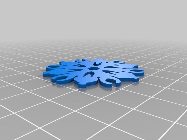 my customized cut snowflake other 3D print model - Mito3D