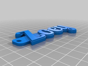 zoey nome do tag chaveiros personalizado 3d print model - Mito3D