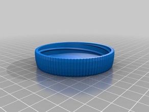 my customized container knurled lid containers 3d print model - Mito3D