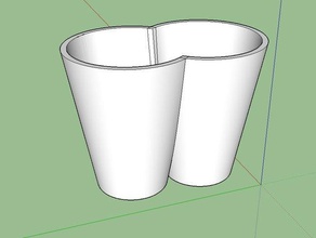 zwei Personen eine Tasse Küche Essen 3d print model - Mito3D