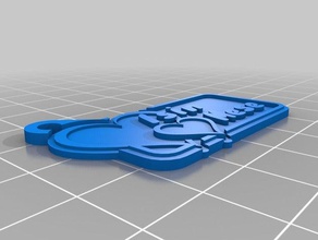 ışın mese Anahtarlık özelleştirilmiş 3d print model - Mito3D