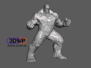 hulk low poly sculture lowpoly marvel 3d print model - Mito3D