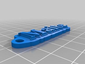 llavero maite chaveiros personalizado 3d print model - Mito3D