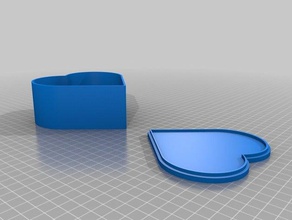 cuore a forma di scatola 3d la stampa personalizzato 3d print model - Mito3D