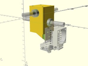 ultimaker style modular print head 3d printer parts e3d chimera 3d print model - Mito3D